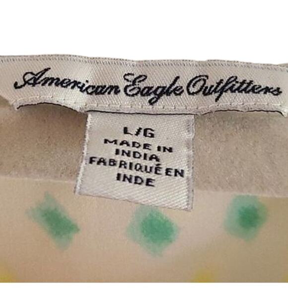 American Eagle Outfitters Women's Sleeveless Blouse - Polka Dot Print Size Large - Picture 4 of 7